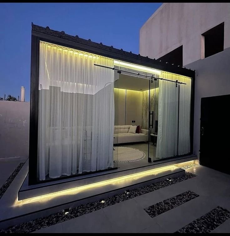 أنواع الغرف الزجاجية بالرياض